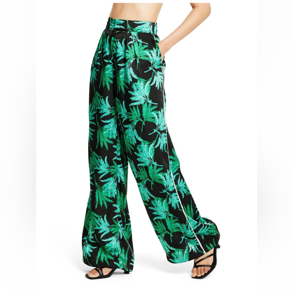 Feathered Palm Print Wide Leg Pants - Fe Noel x Target